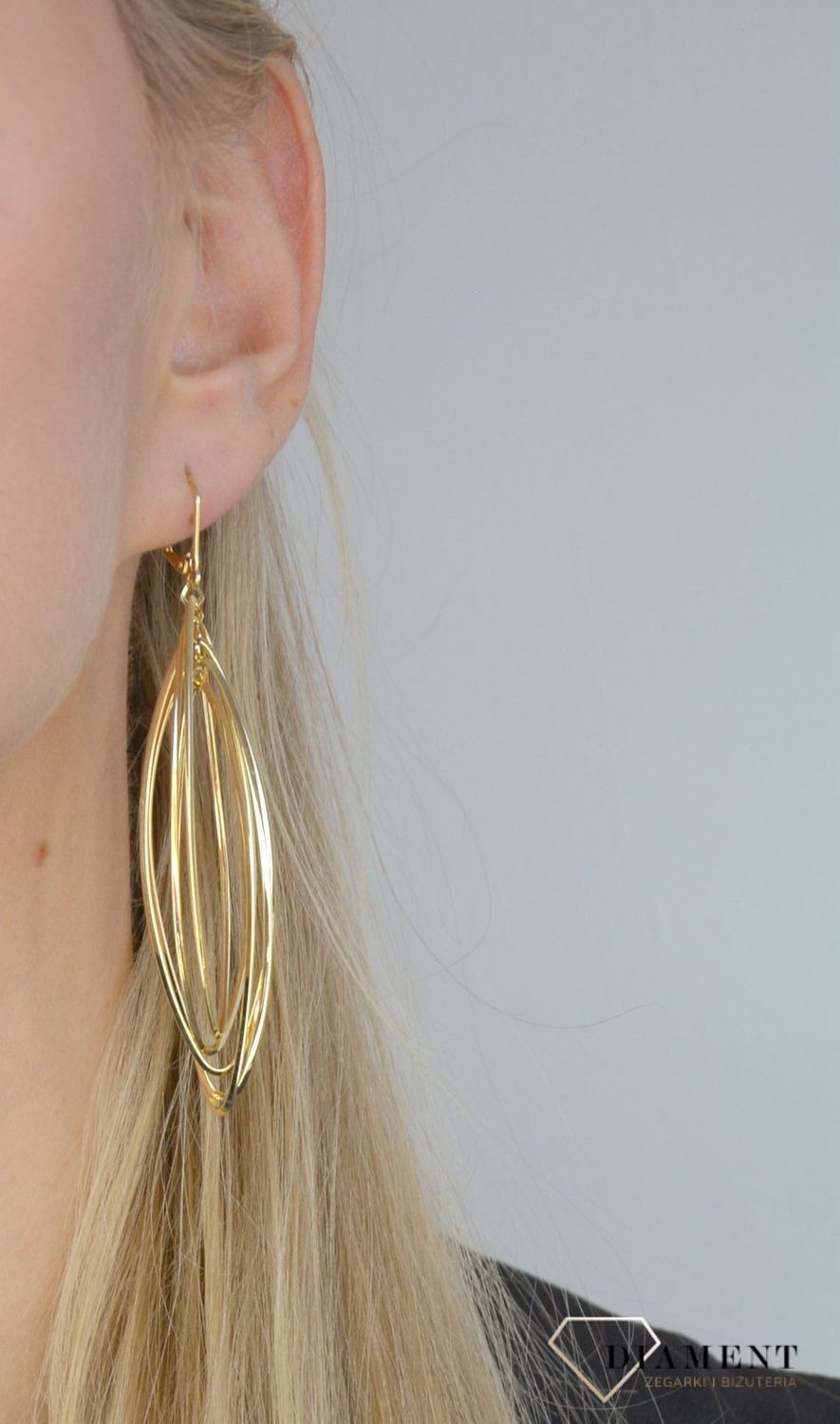 Złote kolczyki 585 bankietowe DIA-KLC-C5LBLAS-377-YM OR204623.jpg